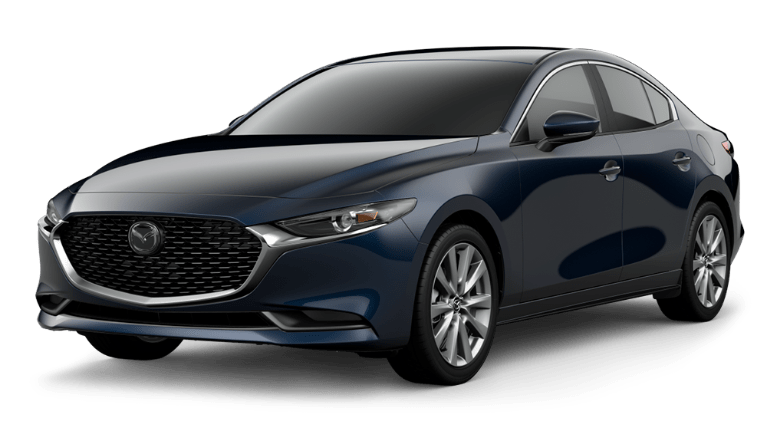 2021 Mazda3 Sedan Deep Crystal Blue Mica | Mazda of Milford in Milford CT