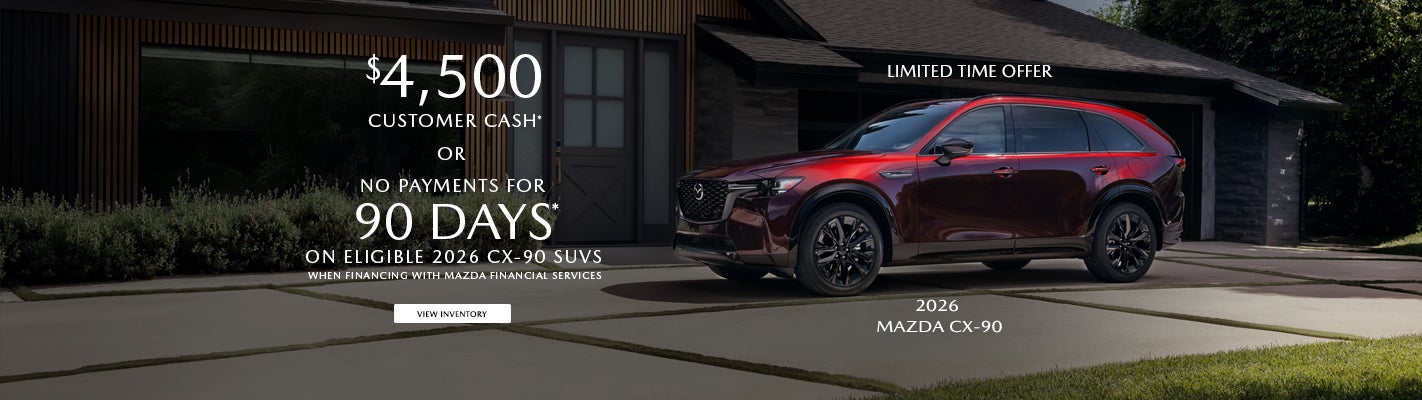 $4,500 CUSTOMER CASH OR NO PAYMENTS FOR 90 DAYS
