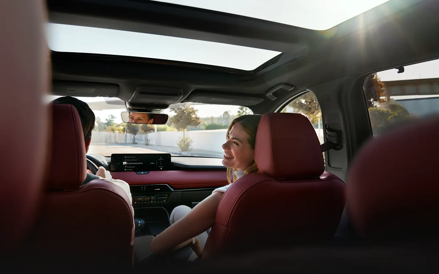 Friends riding in the 2-row 2027 Mazda CX-90 | Mazda of Milford in Milford CT