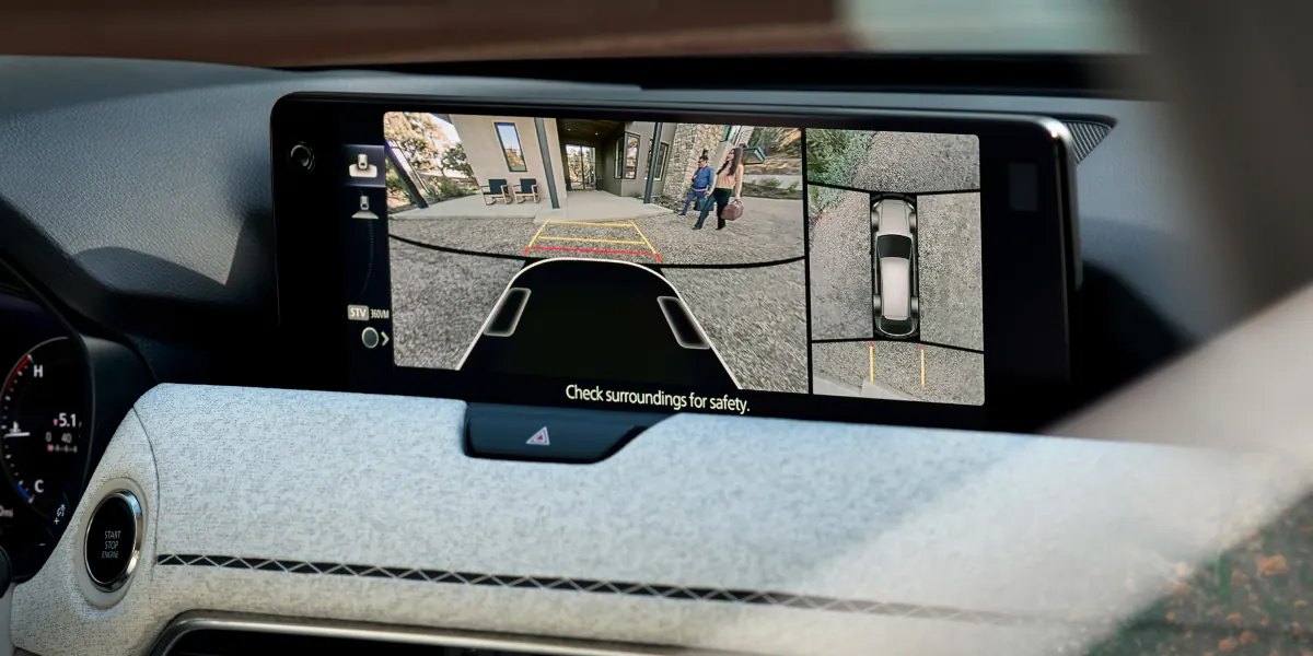2027 Mazda CX-90 360° View Monitor on the center display | Mazda of Milford in Milford CT